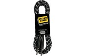 Audiokabel - Yellow Cable G66DG - 1/4" gegoten jack/jack Tweed Black-kabel 6 meter - ECO G66DG