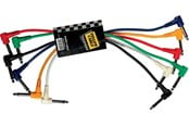 Audiokabel - Yellow Cable P030C-6 - 6 x 1/4" Haakse Jack/Haakse Jack patchkabel 30cm. - ECO P030C-6