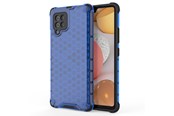 Mobiel - Covers & Cases - Hurtel Honeycomb Case armor cover with TPU Bumper for Samsung Galaxy A42 5G Blue - 5907769325182