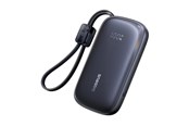Powerbank - Baseus EnerFill FC21 Qpow 3 Ultra 10000mAh 45W Power Bank with Attached Lanyard Cable - Black Powerbank - Zwart - 10000 mAh - E0027Q00