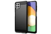Mobiel - Covers & Cases - Hurtel Carbon Case Flexible Cover TPU Case for Samsung Galaxy A22 4G Black - 5907769326684