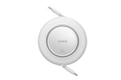 USB-kabel - Baseus Free2Pull Mini 100W Retractable USB-C Cable - USB-C 2m - White - P10364500213-00