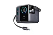 Mobiel - Adapters & Opladers - Joyroom Podix JR-TRD01 GaN 140W Desktop Charger with 5 Ports and Dual Retractable Cables - Gray - JR-TRD01