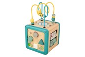 Speelgoed voor baby's - Playwood Wooden Activity Cube with Bead Frame - RS762
