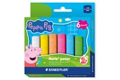 Schrijf- en tekengerei - Staedtler Peppa Pig sidewalk chalk 6 assorted - 2365 C6 L1