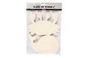 Speelgoed voor baby's - Creativ Company Wooden Sea Animals Crab and Whale 2pcs. - 57975
