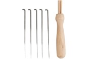 Creatief spelen - Creativ Company Felting Needle Holder Wood with 5 Needles - 41237