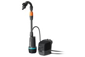 Dompel-/drukpompen - Gardena Battery Rainwater Tank Pump 2600 Comf 18V P4A Set - 14604-20.000.00