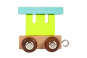 Houten speelgoed - Small Foot - Wooden Letter Train Wagon Colored - 12 pieces - 7895-display12