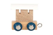 Houten speelgoed - Small Foot - Wooden Letter Train Polar - Wagon White - 12 pieces - 12569-display12