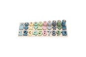 Speelgoed voor baby's - Playwood Learn to Count and Shape Board 76 pcs. - RS784C