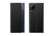 Tablet - Hoezen - Hurtel Sleep Case Bookcase Type Case with Smart Window for Samsung Galaxy A22 4G Black - 5907769330797