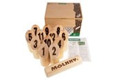 Tuinspellen - Molkky GO Pinewood Throwing Game with 12 Cones - 60595