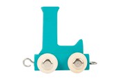 Houten speelgoed - Small Foot - Wooden Letter Train Blue - L - 12 pieces - 10362-display12