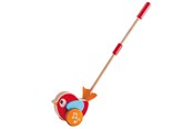 Speelgoed voor baby's - Hape Lilly Vogel Wooden Push Stick with Sound - E0353