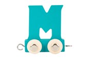 Houten speelgoed - Small Foot - Wooden Letter Train Blue - M - 12 pieces - 10363-display12