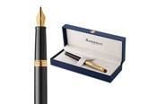 Schrijf- en tekengerei - Waterman Hémisphère 'The Opera Collection' Black & Gold G.T. Fountain pen M Blue ink - 2225135