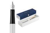 Schrijf- en tekengerei - Waterman Impression White Lacquer G.T. Fountain pen F Blue ink - 2225469