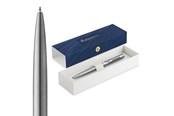 Schrijf- en tekengerei - Waterman Impression Stainless Steel P.T. Ballpen M Blue ink - 2225492