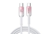USB-kabel - Joyroom S-A42 Crystal-Clear Series 60W USB-C - USB-C cable 1.2m - white - S-A42_CC_W