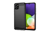 Mobiel - Covers & Cases - Hurtel Carbon Case Flexible Cover Case for Samsung A03S EU (166.5) Black - 5907769334641
