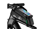 Fietsaccessoires - Rockbros 029-1BK bicycle bag for frame with phone cover - black - Rockbros-029-1BK