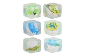 Speelgoed - Johntoy Slow Rise Glitter Cube with Fish - 24625