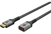 Beelscherm- en tv-kabel - Pro HDMI Extension Cable - 2m - Grijs - 4040849791062