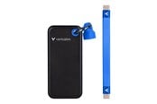 SSD - Verbatim Pocket SSD - 1TB - USB 3.2 Gen 2 - Zwart / Blauw - 32191