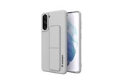 Mobiel - Covers & Cases - Wozinsky Kickstand Case Silicone Case with Stand Case Samsung Galaxy S21+ 5G Grey - 9111201941403