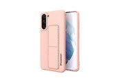 Mobiel - Covers & Cases - Wozinsky Kickstand Case Silicone Case with Stand Samsung Galaxy S21+ 5G Case Pink - 9111201941458