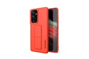 Mobiel - Covers & Cases - Wozinsky Kickstand Case Silicone Case with Stand Case for Samsung Galaxy S21 Ultra 5G Red - 9111201941519