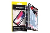 Mobiel - Covers & Cases - Wozinsky Full Magnetic Case Magnetic Case 360 Cover Front and Back with Built-in Glass Samsung Galaxy A72 4G Black and Clear - 9111201944152