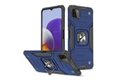 Mobiel - Covers & Cases - Wozinsky Ring Armor Armored Hybrid Case Cover + Magnetic Holder Samsung Galaxy A22 4G Blue - 9111201944893
