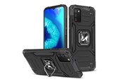 Mobiel - Covers & Cases - Wozinsky Ring Armor Armored Hybrid Case Cover + Magnetic Holder Samsung Galaxy A03s Black - 9145576243251