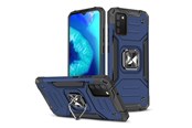 Mobiel - Covers & Cases - Wozinsky Ring Armor Armored Hybrid Case Cover + Magnetic Holder Samsung Galaxy A03s Blue - 9145576243244