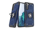 Mobiel - Covers & Cases - Wozinsky Ring Armor Armored Hybrid Case Cover + Magnetic Holder Samsung Galaxy S22 Blue - 9145576239711