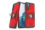 Mobiel - Covers & Cases - Wozinsky Ring Armor Armored Hybrid Case Cover + Magnetic Holder for Samsung Galaxy S22+ (S22 Plus) red - 9145576239759