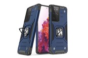 Mobiel - Covers & Cases - Wozinsky Ring Armor Armored Hybrid Case Cover + Magnetic Holder Samsung Galaxy S22 Ultra Blue - 9145576239810