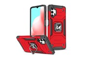 Mobiel - Covers & Cases - Wozinsky Ring Armor Armored Hybrid Case Cover + Magnetic Holder Samsung Galaxy A73 Red - 9145576243589