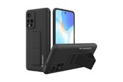 Mobiel - Covers & Cases - Wozinsky Kickstand Case Silicone Case with Stand Case Xiaomi Redmi 10 Black - 9145576247556