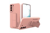 Mobiel - Covers & Cases - Wozinsky Kickstand Case Silicone Case with Stand Samsung Galaxy S22+ Case Pink - 9145576247662