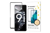 Mobiel - Beschermend glas - Wozinsky Super Durable Full Glue Tempered Glass Full Screen Protector with Frame Case Friendly Oppo A76 / Oppo A36 / Realme 9i Black - 9145576245781