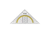 School accessoires - Quantore Westcott Geodriehoek 140mm transparent - 736318