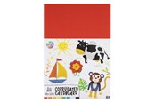 Creatief spelen - Creative Craft Group Ribbed Craft Cardstock A4 8 Sheets 8 Colors - 110014