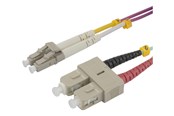 Netwerk - kabel - Deltaco patch cable - 4 m - 4 m - pink - Roze - LCSC-4-OM4