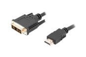 Beelscherm- en tv-kabel - Lanberg adapter cable - HDMI / DVI - 1.8 m - CA-HDDV-10CC-0018-BK