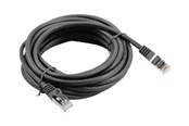 Netwerk - kabel - Lanberg patch cable - 5 m - black RAL 9004 - Zwart - 5m - PCF6-10CC-0500-BK