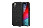 Mobiel - Covers & Cases - Mercedes Leather Stars Pattern Case for iPhone 12 Pro Max - Black - 3666339013011