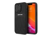 Mobiel - Covers & Cases - Mercedes AMG Leather Curved Lines Case for iPhone 13 Pro / iPhone 13 - Black - 3666339018993